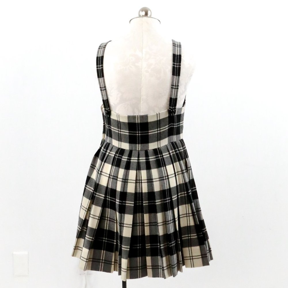 Anthropologie Jill Stuart 10 Wool Plaid Mini Dress - Picture 3 of 11